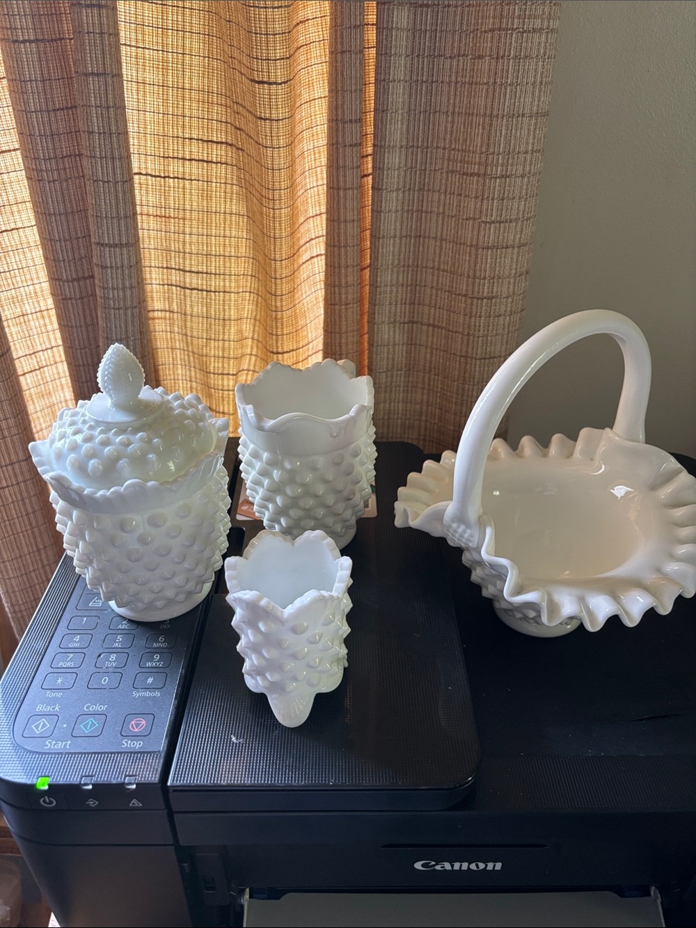 Fenton white hobnail bundle